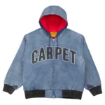 Carpet Co Battered Varsity Work Jacket