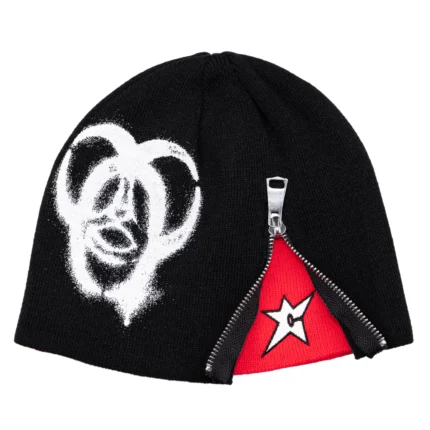 Carpet Co Biohazard Zip Beanie Black