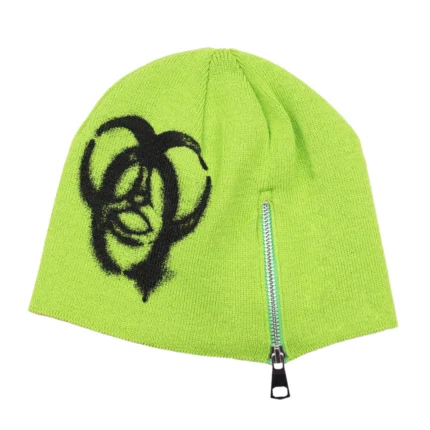 Carpet Co Biohazard Zip Beanie Green