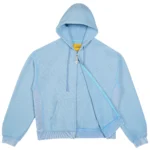 Carpet Co C-Star Double Zip Thermal Hoodie Light Blue