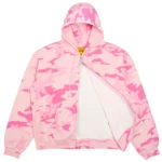 Carpet Co C-Star Double Zip Thermal Hoodie Pink