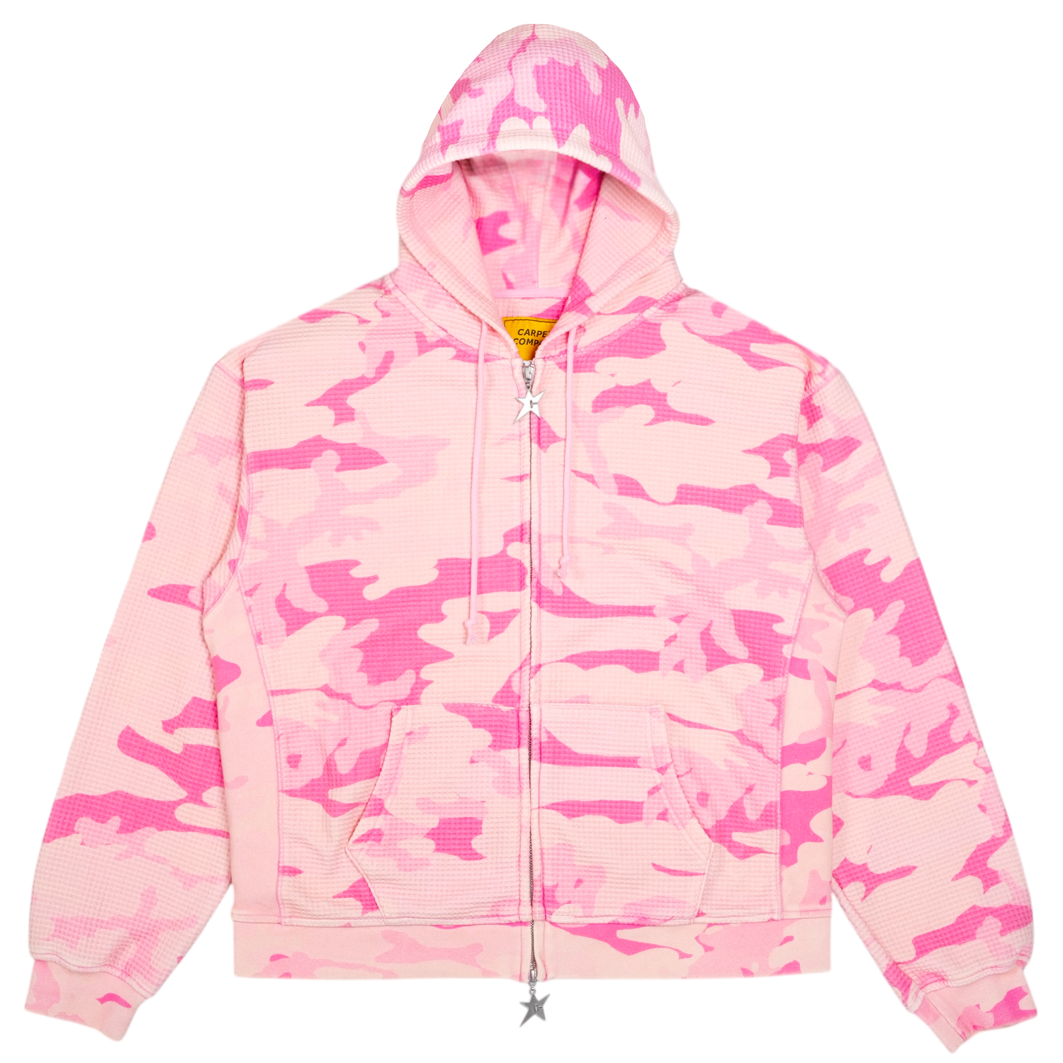 C-Star Double Zip Thermal Hoodie Carpet Co C-Star Double Zip Thermal Hoodie Pink