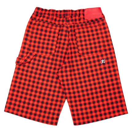 Carpet Co C-Star Plaid Shorts Red