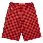 Carpet Co C-Star Plaid Shorts Red