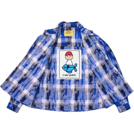 Carpet Co Tattered Flannel Blue