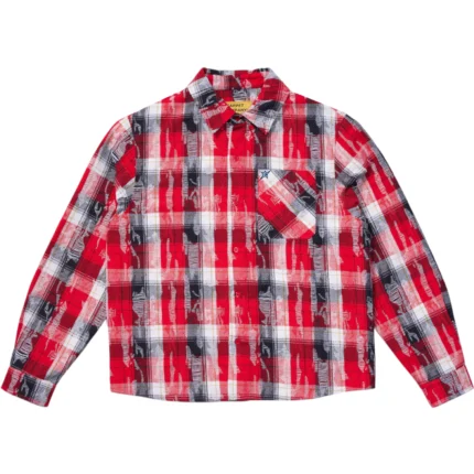 Carpet Co Tattered Flannel Red